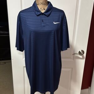Nike Blue Polo Shirt with Athletic Performance Material